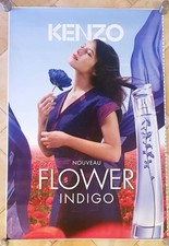 Affiche poster taille abribus 120cm x 176cm Flower by Kenzo Indigo (Roulée)