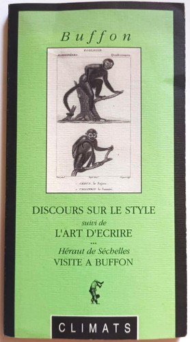 Livre buffon discours sur le - livre,