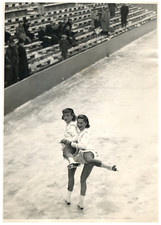 Vintage Silver Print Silver Print Figure Skating, The Living Sisters 