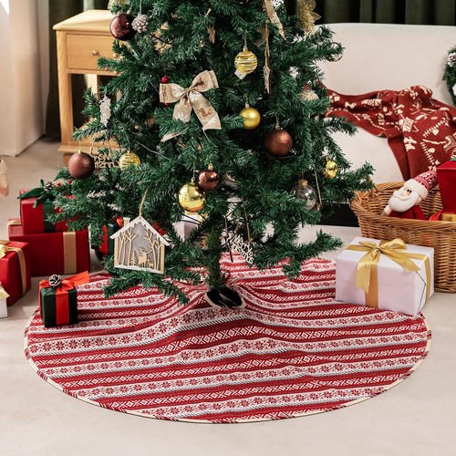 Tapis sous sapin maille - en,