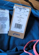 Jupe / Short Asics Tennis Taille XL Neuf Avec Étiquette Bleu Matériau Recyclé 