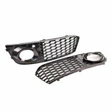 2 CACHE GRILLE ANTIBROUILLARD LOOK RS4 POUR AUDI A4 B8 DE 12/2007 A 10/2011