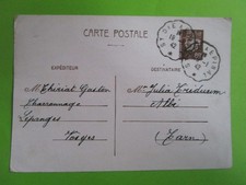 cp entier postal cachet