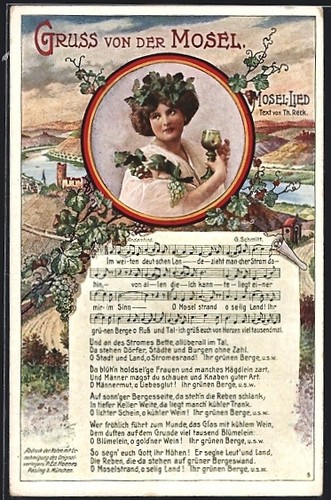 Carte postale moselle - carte,