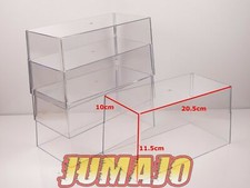 BTE3 Boîtes vitrine 1/24 : Lot de 4 boîtes sans socles taille base 10.6 x 21.6 x