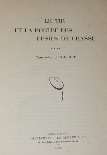 Commandant souchet le - souchet, tir
