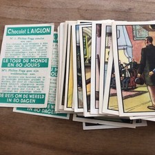 CHROMO Image Chocolat L'AIGLON : le Tour Du Monde En 80 Jours Verne A L’unité