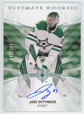 2020-21 Upper Deck Ultimate Collection Jake Oettinger Rookie Auto 043/299 Dallas