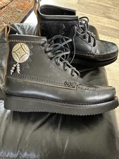 NEW men's Yuketen Maine boot w/ concho, black, 7E - six eye - RARE 