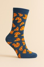Chaussettes Pizza Party – pizza bleues originales