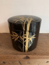 Boîte Laque Noir Décor