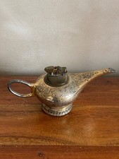 Briquet lampe à huile vintage doré, Aladin  inspiration orientale 1960