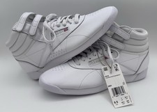 Reebok Freestyle White High Top Sneakers Women Sz 9.5 Style 2431 New No Box