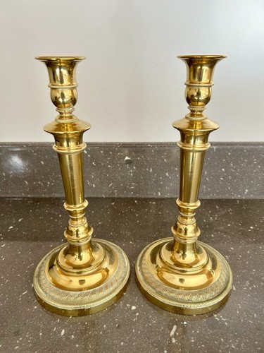 Paire flambeaux bougeoirs - flambeaux,