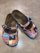 Birki's by Birkenstock Wmns Size 6.5/37 Sabot 260 Patchwork Mary Jane Clog, EUC!