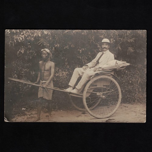 Cpa carte photo indochine - carte,