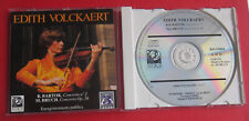 EDITH VOLCKAERT / BARTOK BRUCH CONCERTOS / CD RICERCAR