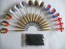 15 flechettes laiton darts à  pointes plastiques + 100 pointes