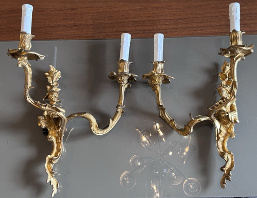 Appliques bronze doré - appliques,