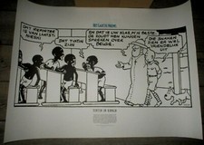 Hergé - Sérigraphie -Tintin Congo - 75 cm - Numérotée-65 exempl-Néerlandais-1996