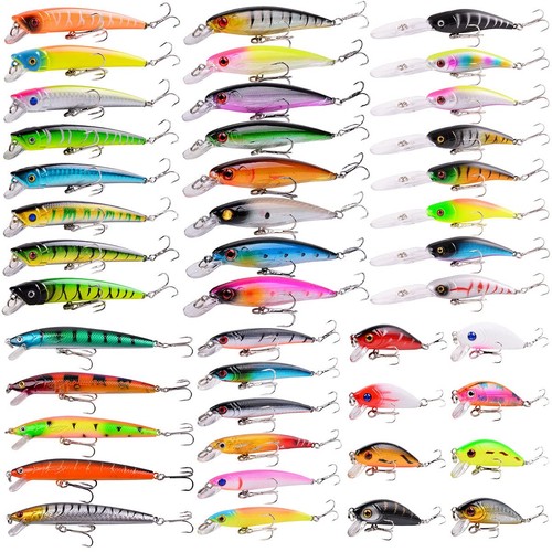 43pcs bass fishing 56pcs - 43pcs, lures