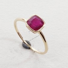 Bague rubis naturel de 1,24 ct
