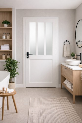 Bloc porte atelier - porte, blanc