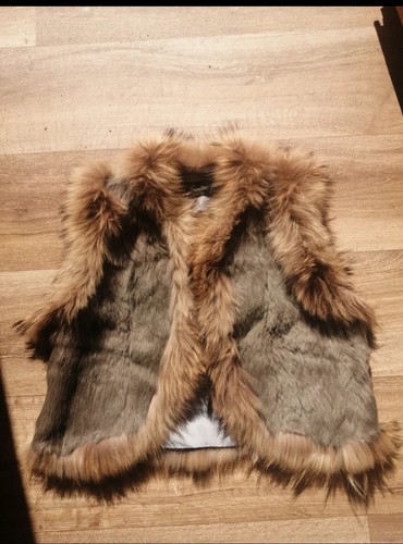 Gilet sans manches fourrure