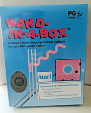 Band in a Box by PG Music; Atari ST Disk w/Manual  CIB