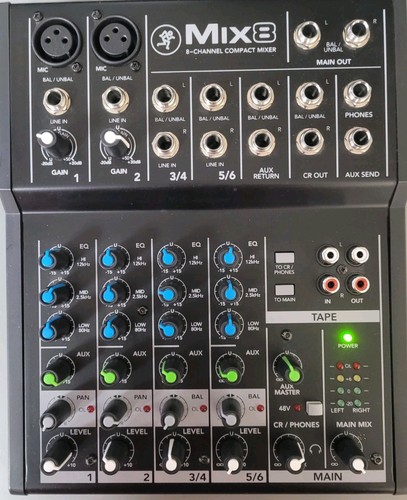 Mackie mix8 channel - 8-channel, mixer