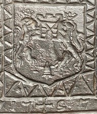 Waffle wrought iron - waffle maker mold - bricelets wafers - 1757 - Castillon