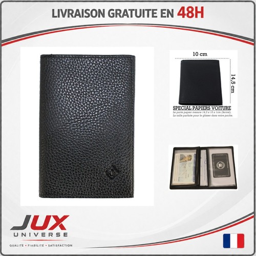 Porte papiers voiture cuir - papiers,
