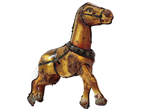 Cheval attelage tôle - cheval, en