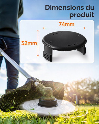 Capuchon bobine noir