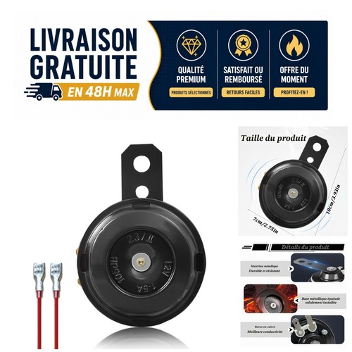 Weglok klaxon 12v universel - klaxon,