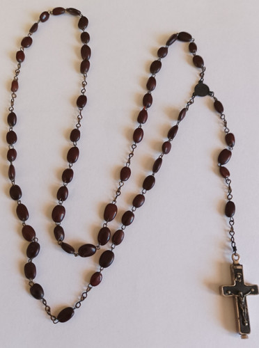 Ancien chapelet crucifix porte - ancien,