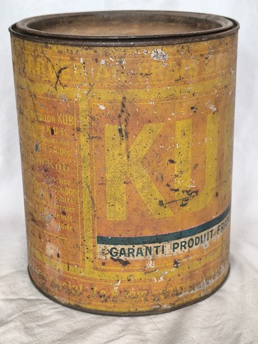 Ancien pot métal kubor boîte - pot,