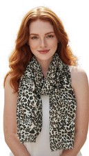 Écharpe Etole Chale foulard Femme magnifique motif léopard