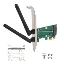 Carte Sans Fil WiFi  Adaptateur PCI-E Express Vers PCI-E avec 2 Antennes Ex5247