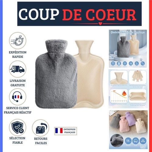 Bouillotte eau chaude - bouillotte,