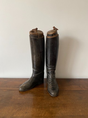 Paire bottes cavalier en - paire, de
