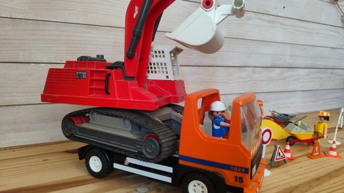 Lot playmobil chantier avec