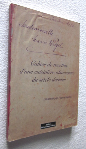 Alsace cuisine cahier - alsace,