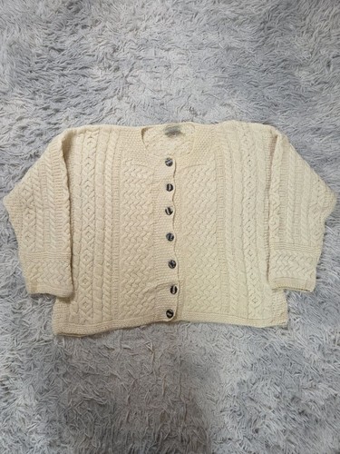 Cardigan vintage laine pure - en,