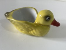 Coquetier forme canard en porcelaine Pfeffer Porzellan Germany Collection Pâques