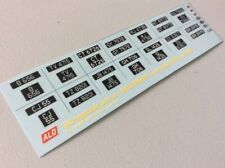 1904-1932 BRITISH LICENSE PLATES 1:43 DECALS - FOR 14 CARS