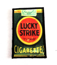 Patch MORALE 5x8cm "LUCKY STRIKE BLACK" Broderie PRINT Design Fun Militaire