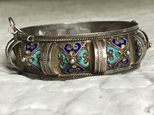 Ancien bracelet argent - bracelet,