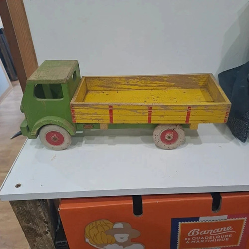Jouet ancien camion bois - ancien, en