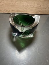 Cendrier bicolore en cristal